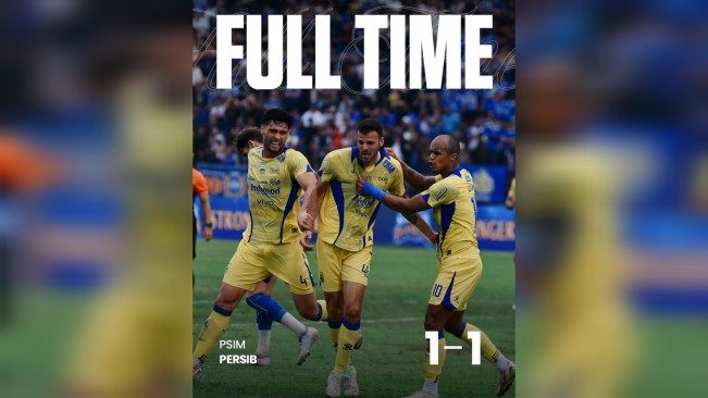 Hasil PSIM Yogyakarta vs Persib Bandung. [Instagram]